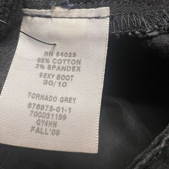 GAP Sexy Boot 30/10 Tornado Gray Corduroy Jeans Pants 5 -Pocket Low/Mid Rise - Picture 8 of 15